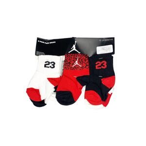 NWT Nike Jordan 6 Pairs of Socks Size 12-24 Months